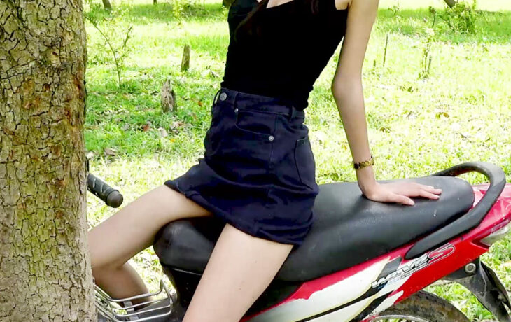 Biker girl dancing by the forest | 22 Minutes | 4K