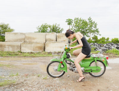 kickstart in flooded road