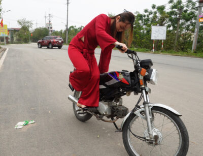 Red Dress, Broken Bike & 1 Long Road
